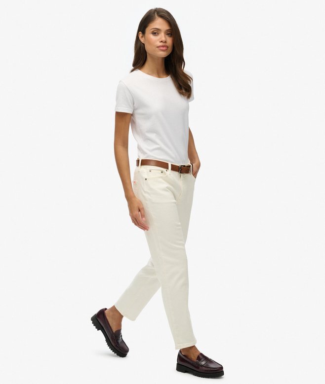 Slim-fit-jeans i Organic Cotton med medelhög midja Slim-fit-jeans i Organic Cotton med medelhög midja