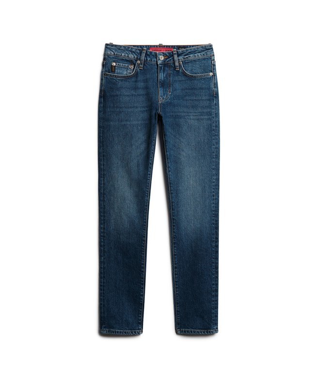 Slim-fit-jeans i Organic Cotton med medelhög midja Slim-fit-jeans i Organic Cotton med medelhög midja