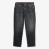 Slim-fit-jeans i Organic Cotton med medelhög midja