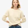 Slouchy stickad tröja med rund hals