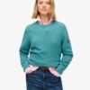 Slouchy stickad tröja med rund hals