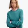 Slouchy stickad tröja med rund hals