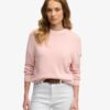 Slouchy stickad tröja med rund hals