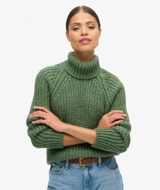 Slouchy Stitch Roll Neck Knit