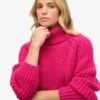 Slouchy Stitch Roll Neck Knit
