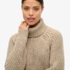 Slouchy Stitch Roll Neck Knit