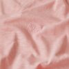 Slub-broderad T-shirt med V-ringning