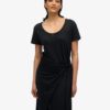 Slub Midi Wrap Dress Slub Midi Wrap Dress