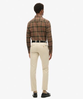 Smal, avsmalnande stretch-chinobyxor Smal, avsmalnande stretch-chinobyxor