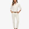 Smal Oxford-skjorta med långa ärmar