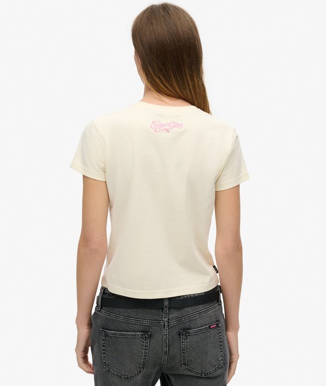 Small Tattoo Rhinestone Fitted T-shirt Small Tattoo Rhinestone Fitted T-shirt