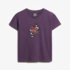 Small Tattoo Rhinestone Fitted T-shirt