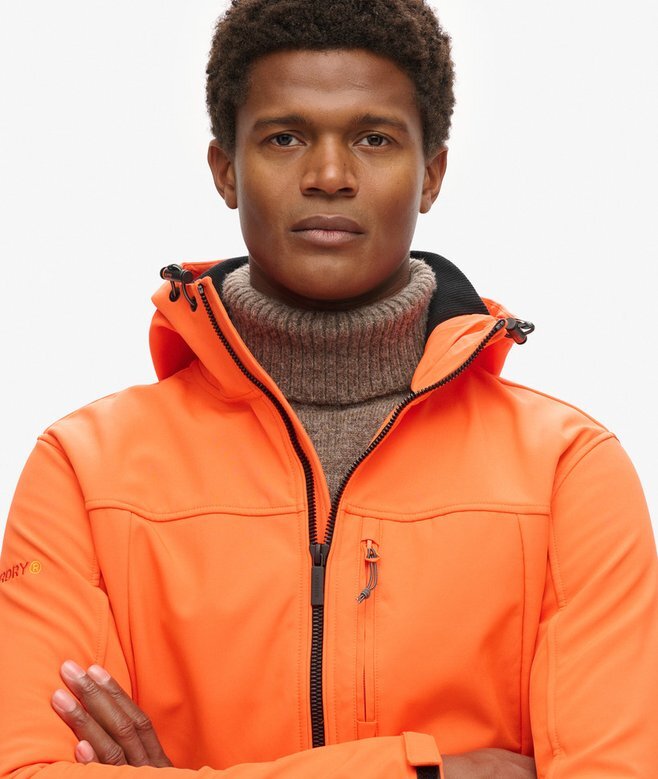 Softshell-vandringsjacka med huva Softshell-vandringsjacka med huva