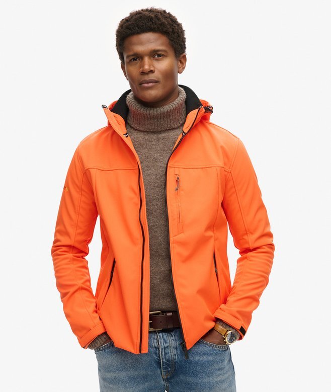 Softshell-vandringsjacka med huva Softshell-vandringsjacka med huva