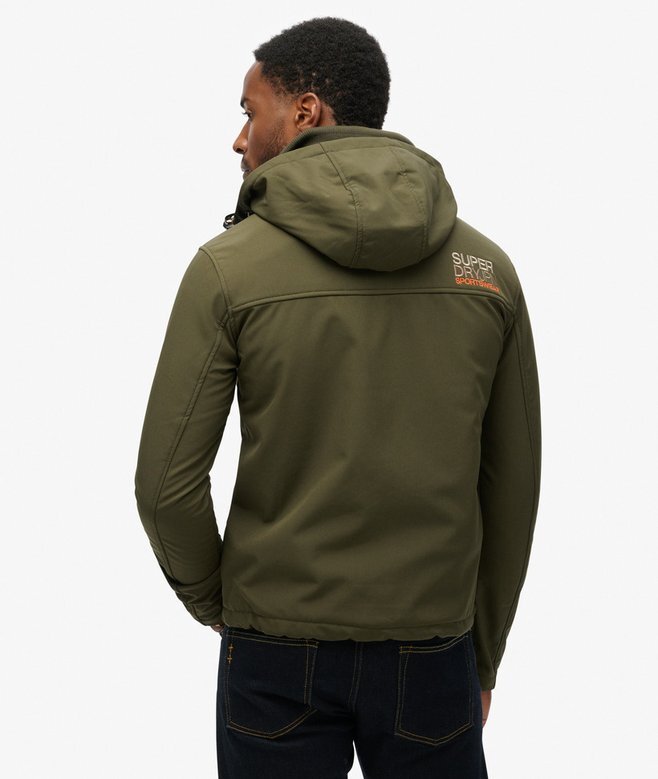 Softshell-vandringsjacka med huva Softshell-vandringsjacka med huva