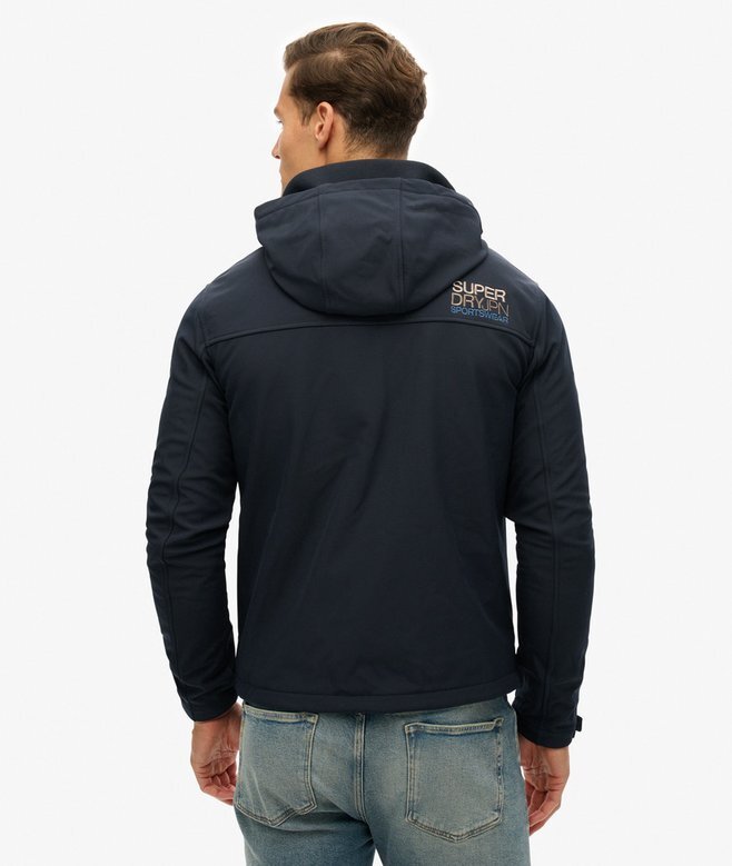 Softshell-vandringsjacka med huva Softshell-vandringsjacka med huva