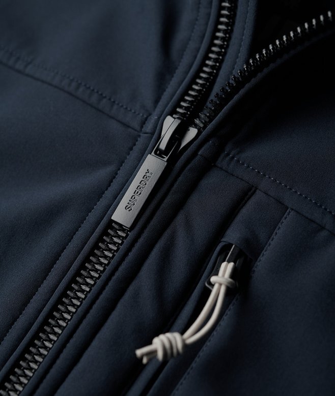 Softshell-vandringsjacka med huva Softshell-vandringsjacka med huva