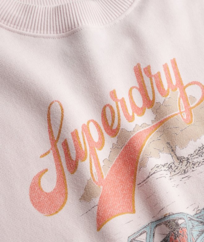 Souvenir Graphic Loose Crew Sweatshirt Souvenir Graphic Loose Crew Sweatshirt