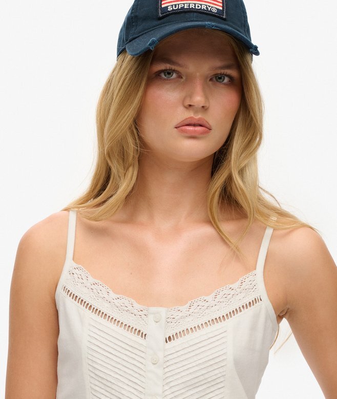 Spets-cami-top med knappar Spets-cami-top med knappar