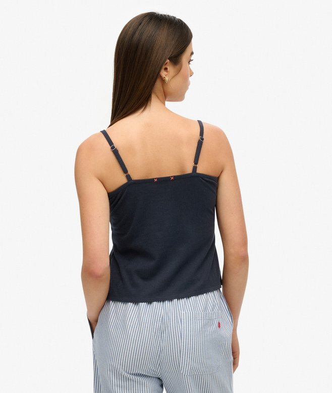 Spets-cami-top med knappar Spets-cami-top med knappar