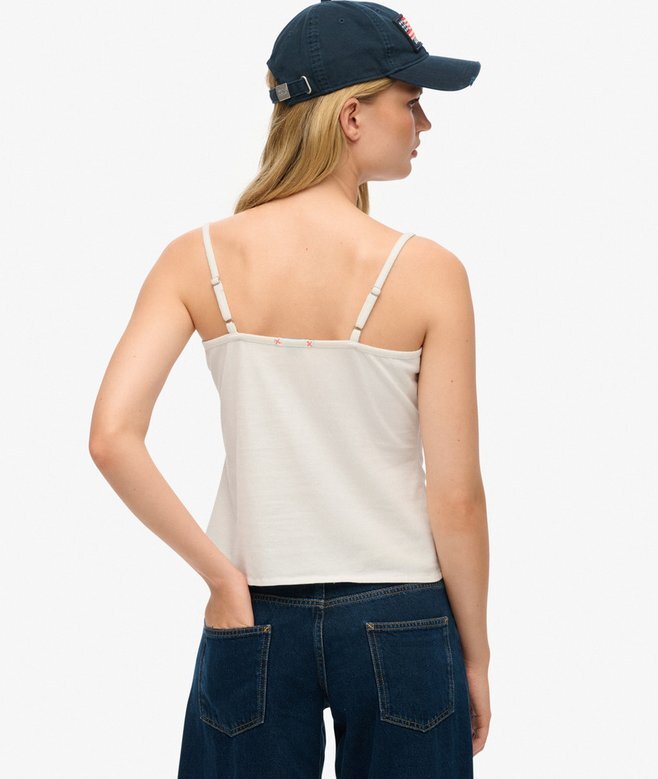 Spets-cami-top med knappar Spets-cami-top med knappar