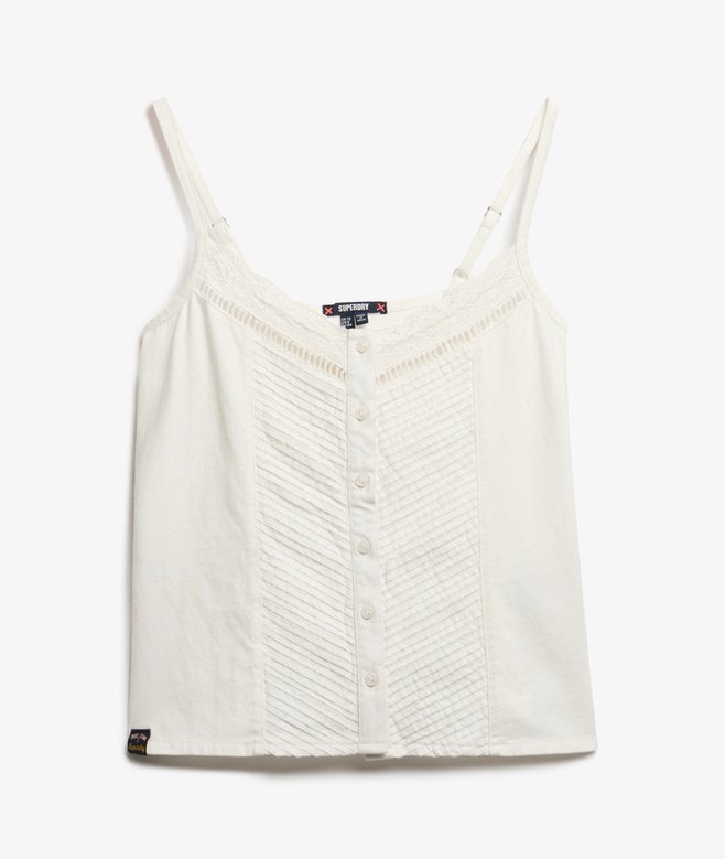 Spets-cami-top med knappar Spets-cami-top med knappar