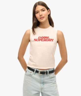 Sport Luxe Graphic Fitted Tank Top Sport Luxe Graphic Fitted Tank Top