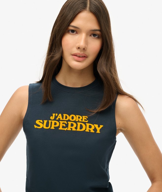 Sport Luxe Graphic Fitted Tank Top Sport Luxe Graphic Fitted Tank Top