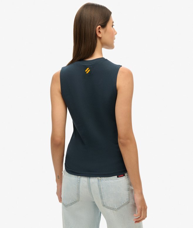 Sport Luxe Graphic Fitted Tank Top Sport Luxe Graphic Fitted Tank Top