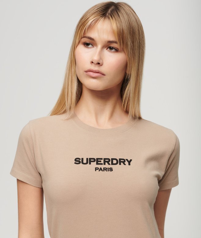 Sport Luxe Logo Fitted Cropped T-shirt Sport Luxe Logo Fitted Cropped T-shirt