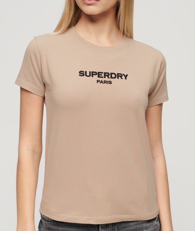 Sport Luxe Logo Fitted Cropped T-shirt Sport Luxe Logo Fitted Cropped T-shirt