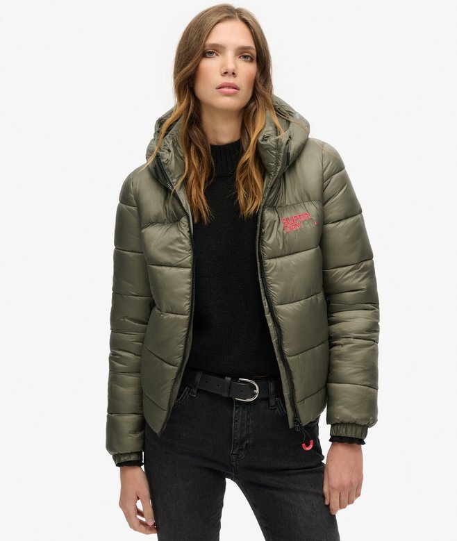 Sportig Puffer-jacka i bomberstil Sportig Puffer-jacka i bomberstil