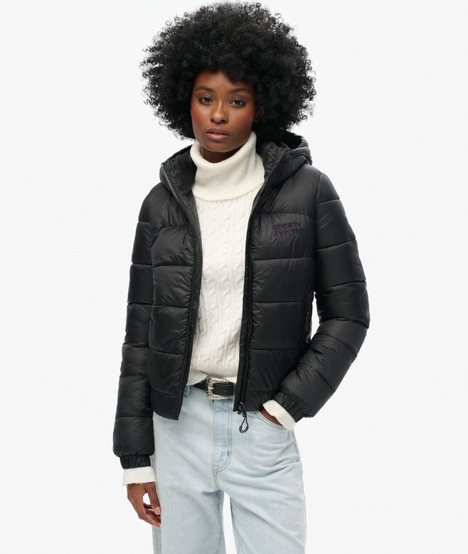 Sportig Puffer-jacka i bomberstil Sportig Puffer-jacka i bomberstil