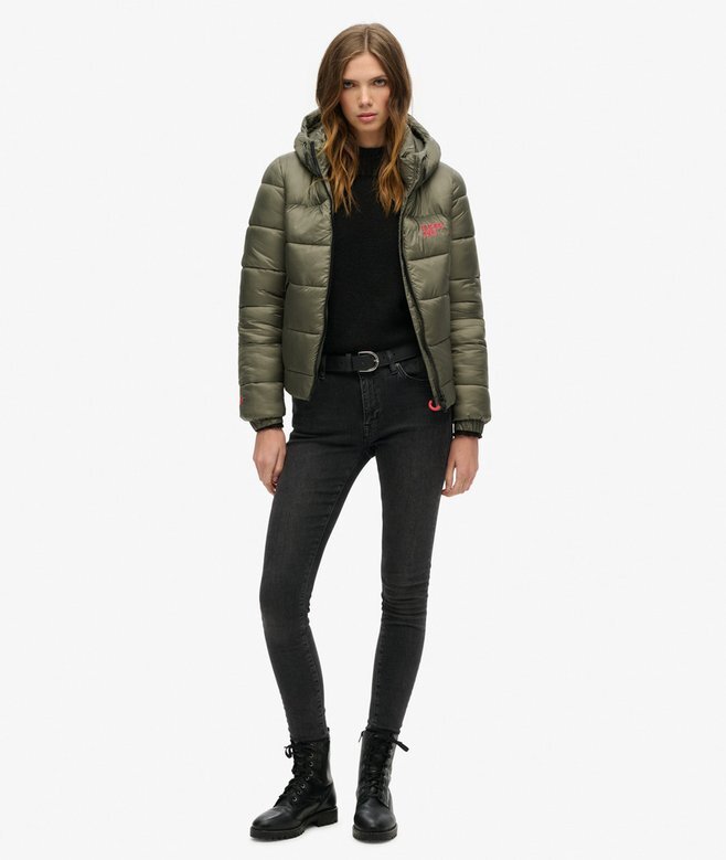 Sportig Puffer-jacka i bomberstil Sportig Puffer-jacka i bomberstil