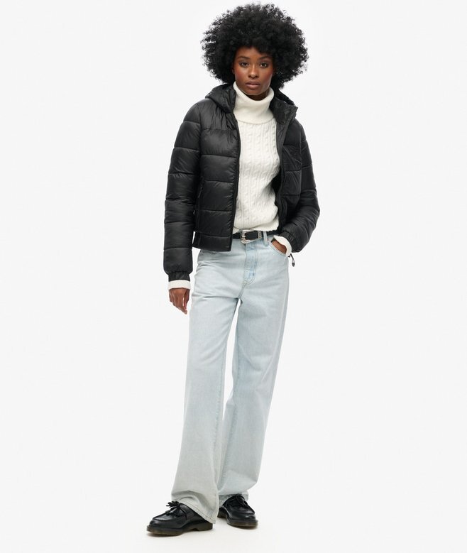Sportig Puffer-jacka i bomberstil Sportig Puffer-jacka i bomberstil