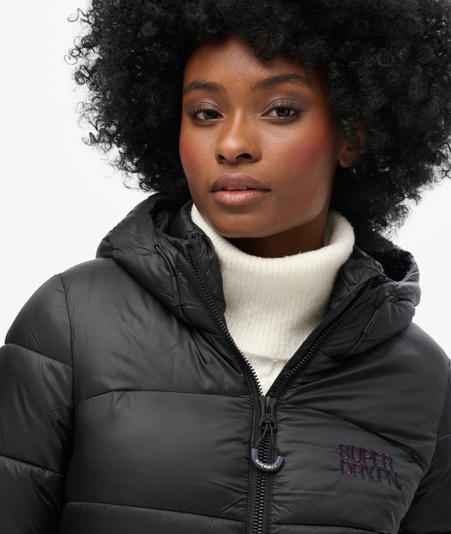 Sportig Puffer-jacka i bomberstil Sportig Puffer-jacka i bomberstil