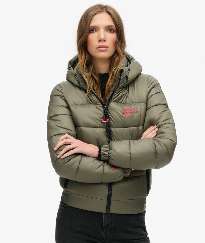 Sportig Puffer-jacka i bomberstil Sportig Puffer-jacka i bomberstil