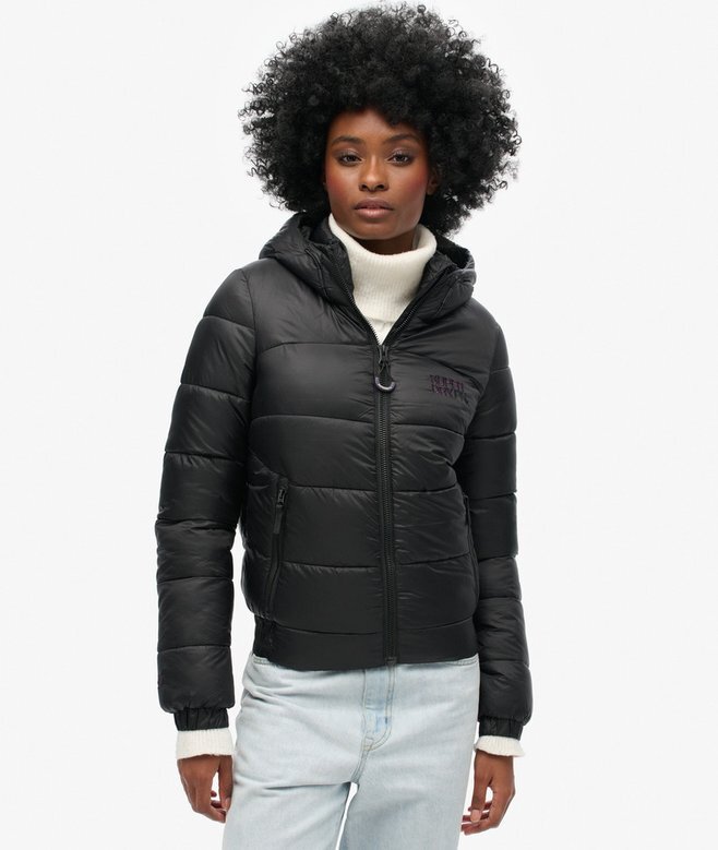 Sportig Puffer-jacka i bomberstil Sportig Puffer-jacka i bomberstil