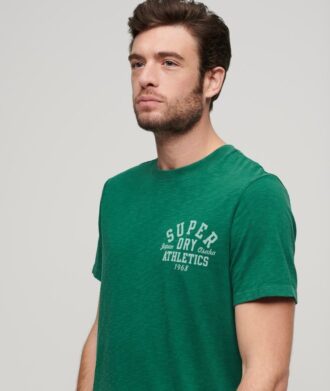 Sportigt T-shirt med college-tryck