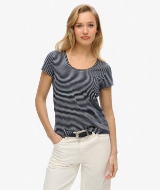 Studios T-shirt med rund hals