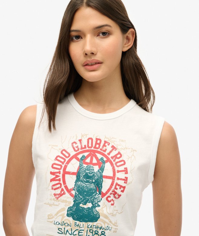Superdry X Komodo Globe Trotter väst Superdry X Komodo Globe Trotter väst