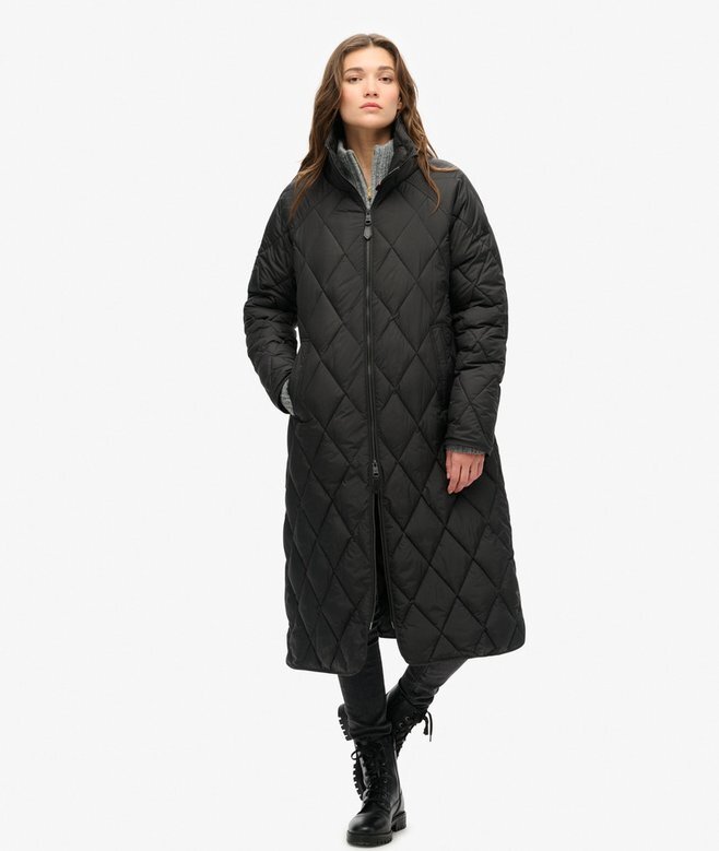 Superlång quiltad foderkapp Superlång quiltad foderkapp