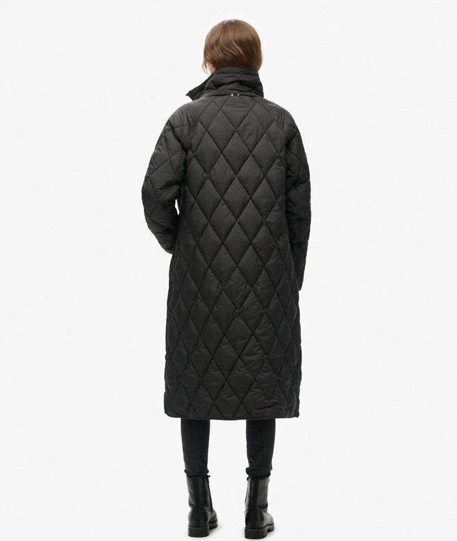 Superlång quiltad foderkapp Superlång quiltad foderkapp