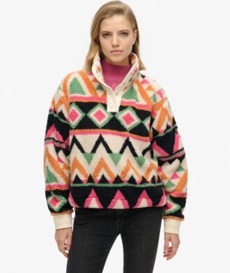 Supermjuk tryckt teddyfleece