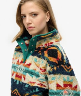 Supermjuk tryckt teddyfleece