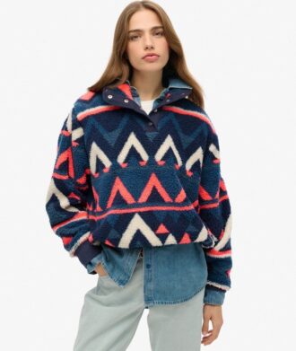 Supermjuk tryckt teddyfleece