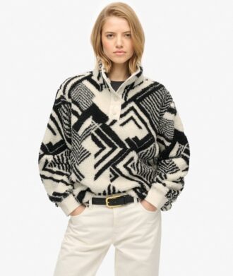 Supermjuk tryckt teddyfleece