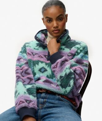 Supermjuk tryckt teddyfleece