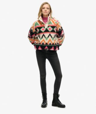 Supermjuk tryckt teddyfleece