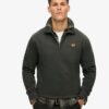 Sweatshirt med halv dragkedja och kontrastsömmar Sweatshirt med halv dragkedja och kontrastsömmar